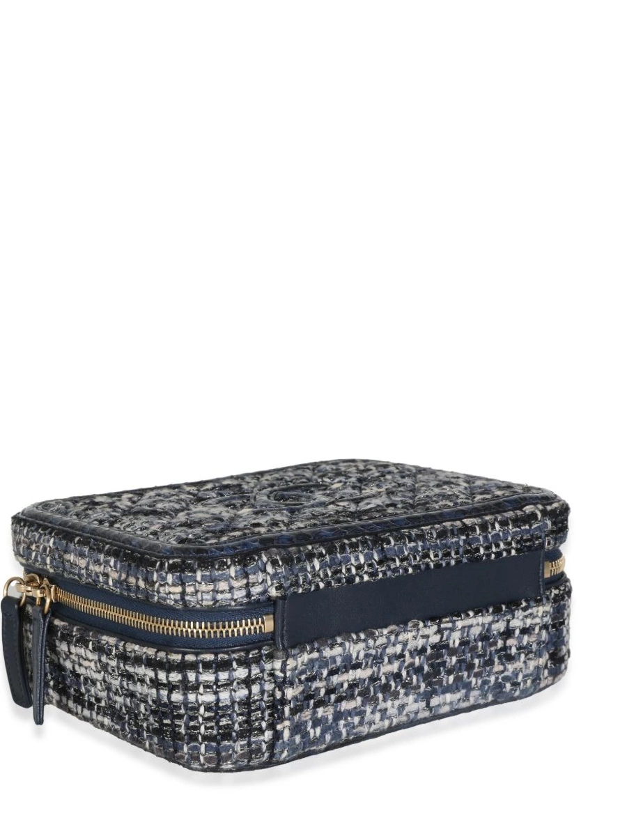 Cheap HOT SALE CHANEL Vanity CC Women 2018 tweed case 0426